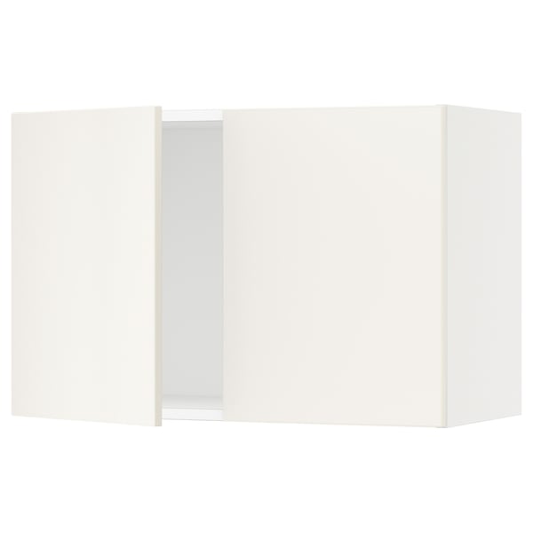 SEKTION white kitchen cabinet with veddinge design.