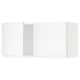SEKTION white kitchen cabinet, minimalist, matte finish, square shape, with integrated handle.