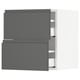 Modern ikea SEKTION kitchen unit, grey, handle-less.