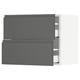 SEKTION kitchen cabinet in dark grey with sleek, minimalist design.