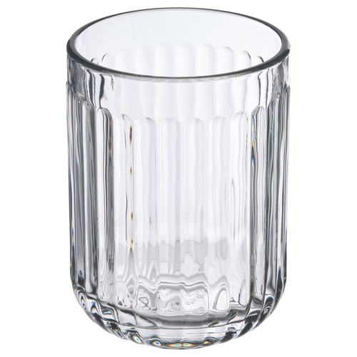 Glass toothbrush holder, SILVTJÄRN, elegant & organised.