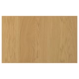 A wooden panel from the SINARP collection in a natural oak finish. It a solid wood edge and a smooth, rectangular shape.