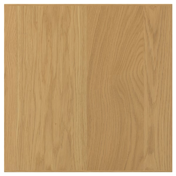 A SINARP oak wooden panel. Its square-shaped with a natural finish, featuring a solid wood edge.