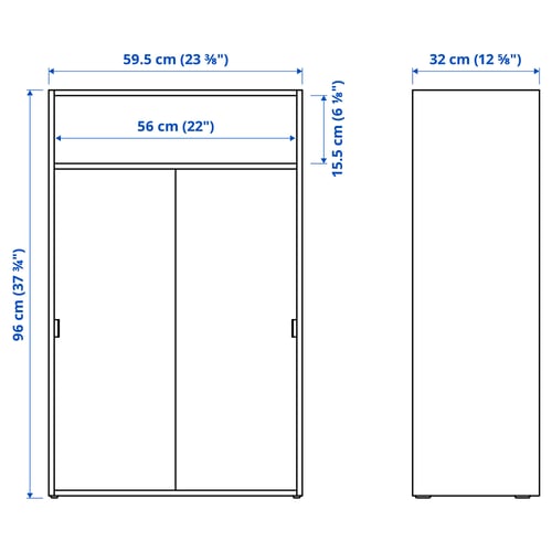 Illustration with measurements for the product: SPIKSMED.