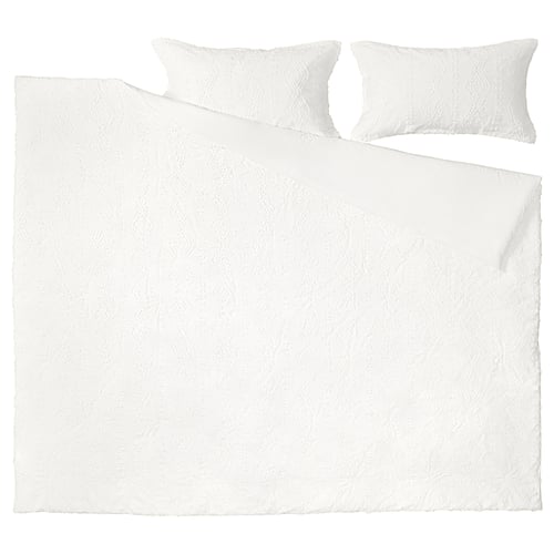 SVÄMNIL Comforter set, white, King