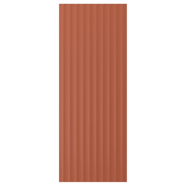 TERRSJÖ Cover panel, red-brown wave pattern, 39x103 cm