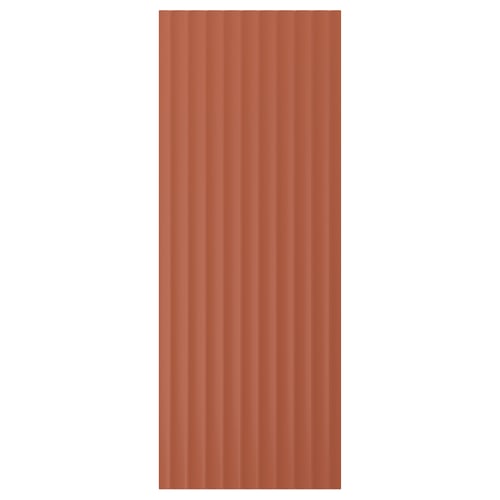 TERRSJÖ Cover panel, red-brown wave pattern, 39x103 cm