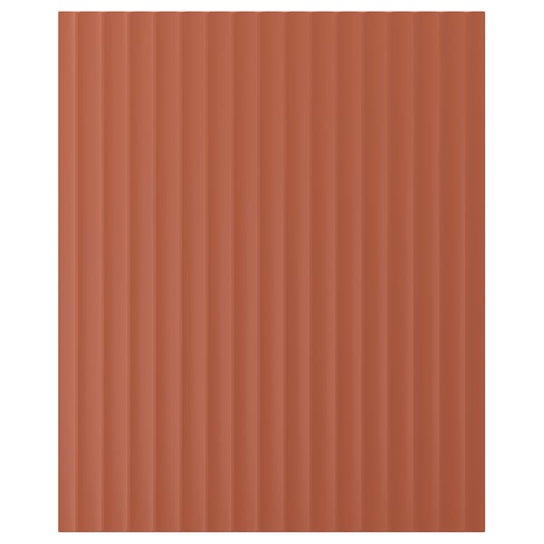 TERRSJÖ Cover panel, red-brown wave pattern, 63x76 cm