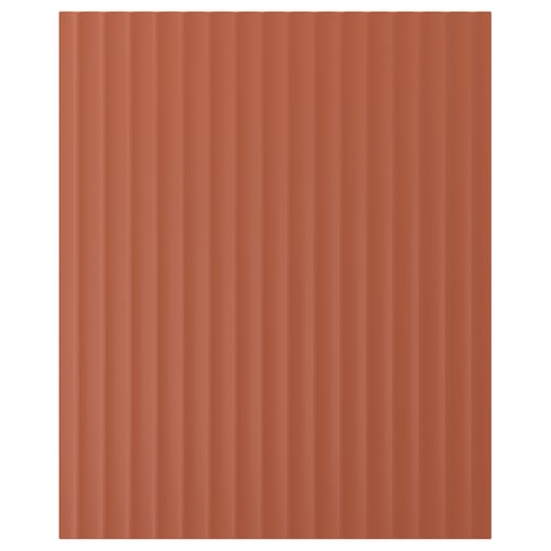 TERRSJÖ Cover panel, red-brown wave pattern, 63x76 cm