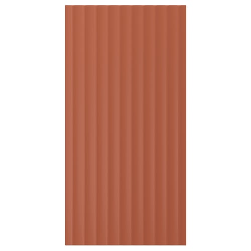 TERRSJÖ Cover panel, red-brown wave pattern, 39x78 cm