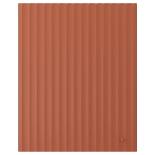 TERRSJÖ Door, red-brown wave pattern, 61x76 cm