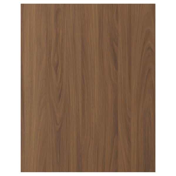 TISTORP walnut-colored wooden panel, smooth texture, vertical grain pattern.