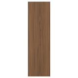 A TISTORP door front in walnut colour with a smooth, wooden finish and simple design.
