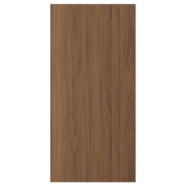 A TISTORP rectangular drawer or cabinet door in a smooth walnut finish. It is rectangular and has a wooden grain pattern.