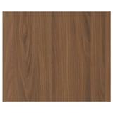 TISTORP walnut finish panel. Smooth, modern design. Wood grain pattern.