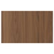 TISTORP walnut finish wooden panel, smooth with grain pattern, brown, rectangular, modern design.