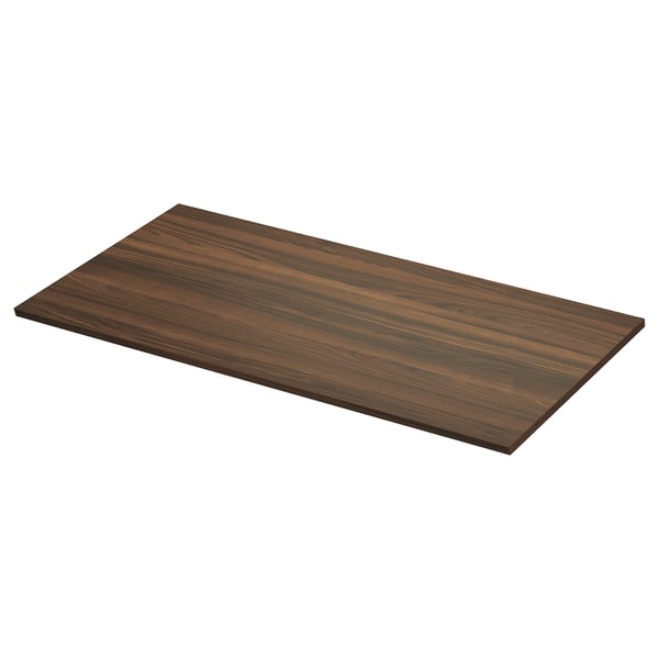 TOLKEN wooden countertop, rectangular, dark brown, flat, smooth surface.