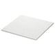 Square, white marble-look countertop, made of durable fibreboard with melamine foil, perfect for modern or traditional bathrooms.