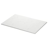 TOLKEN white marble-like countertop, rectangular, sleek, modern design.