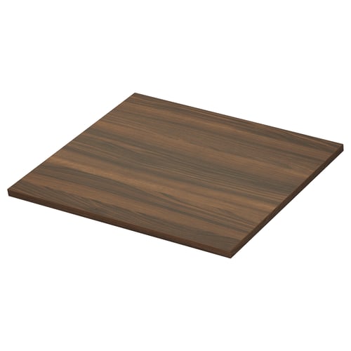 Square wooden tolkien-themed countertop with bevelled edges