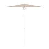 TVETÖ beige sun parasol, adjustable, beige fabric, metal pole, beige handle, upf 25+ protection.