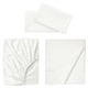 White ULLVIDE bed set - cotton & lyocell, smooth & crisp.