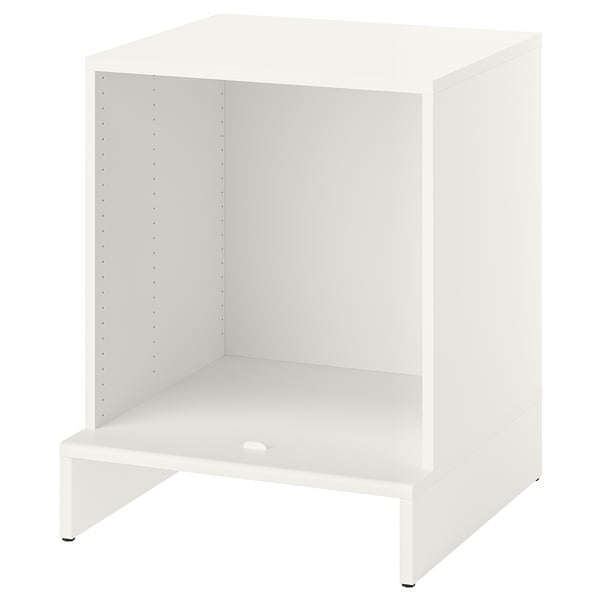 UPPFÖRA: white, modular, square, storage unit with open design.