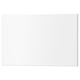 A white UTRUSTA drawer front. Its rectangular, smooth, and made of acrylic paint over fibreboard. Designed for easy cleaning and durable use.