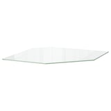Ikea UTRUSTA clear glass shelf, square edge.