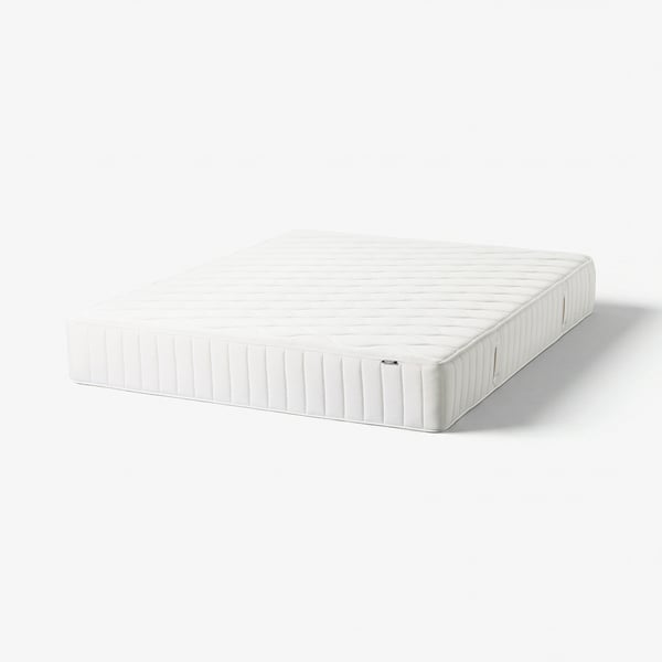 VÅGSTRANDA Hybrid mattress, plush/white, Queen