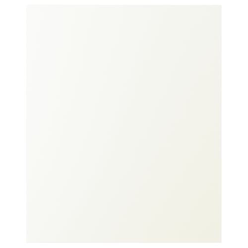 Smooth VALLSTENA white kitchen cabinet, rectangular shape, simple clean design.