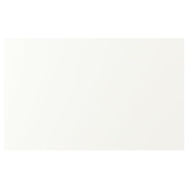 VALLSTENA white kitchen cabinet door, simple design, plastic foil surface.