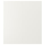 White, smooth, square VEDDINGE panel, sleek modern design.