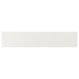 VEDDINGE white kitchen unit, sleek, rectangular, lacquered fiberboard, modern design.