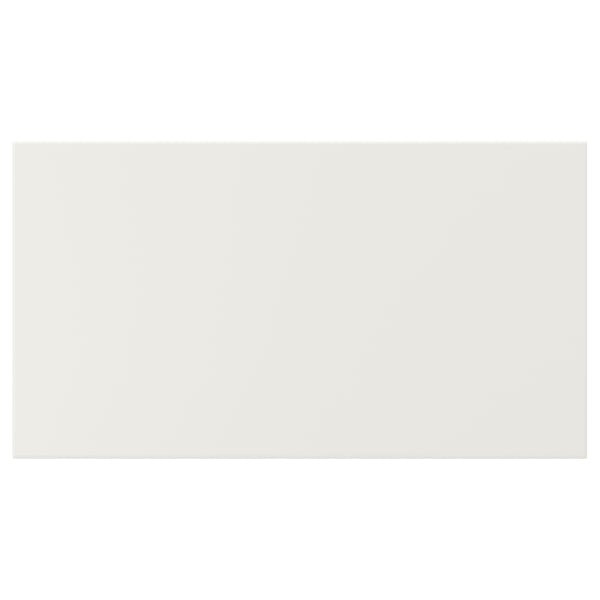 Sleek VEDDINGE white kitchen cabinet. Modern design, clean lines, smooth finish.
