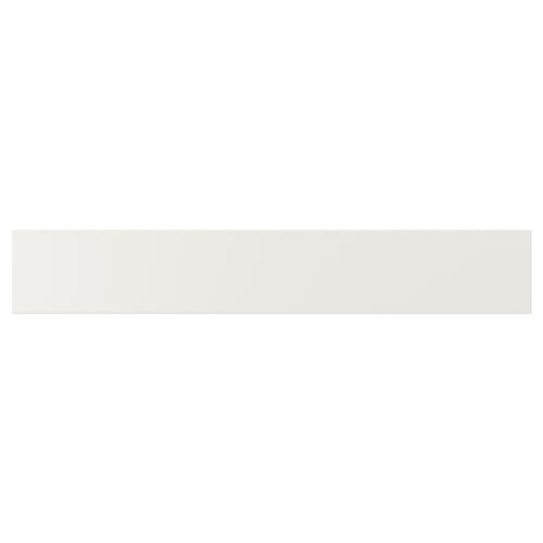 VEDDINGE white kitchen cabinet; sleek, modern, lacquered fiberboard.