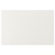 The VEDDINGE kitchen front in white, a sleek, clean-lined design made of fibreboard with a polyurethane and acrylic paint finish.