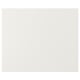 White kitchen cabinet doors, smooth and sleek, modern design, fiberboard material, rectangular shape.