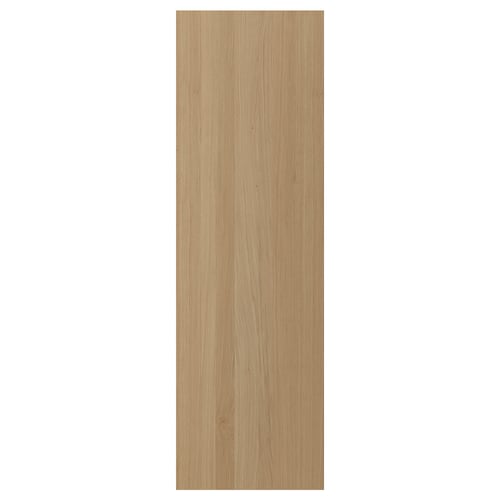VEDHAMN natural oak kitchen panel, rectangular, light wood grain texture, sleek design.