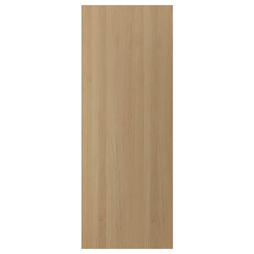 A beige, rectangular, wooden VEDHAMN panel made from oak veneer with a natural wood finish.