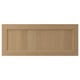 VEDHAMN natural wood cabinet door, rectangular shape, oak material, simple frame design.