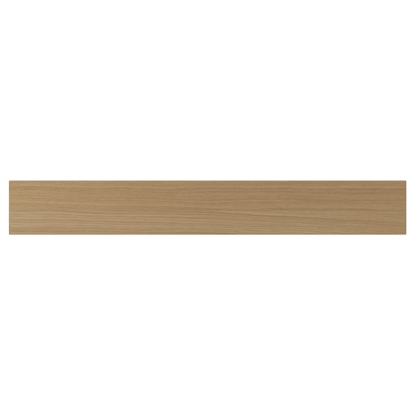 Wooden panel VEDHAMN natural oak. Rectangular shape with grain pattern. Sturdy, warm, wooden texture.