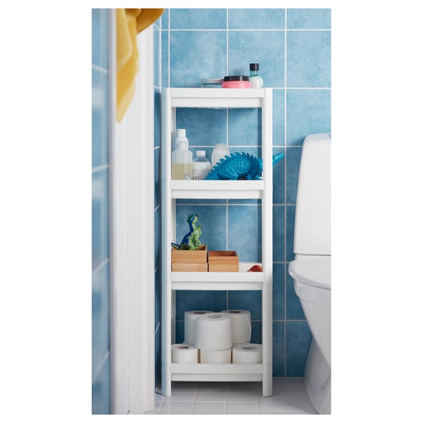 VESKEN Shelf unit, white, 37x23x101 cm