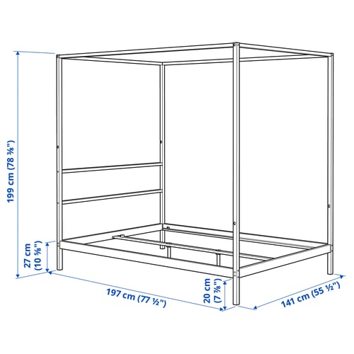 Illustration with measurements for the product: VITARNA.