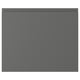 VOXTORP dark grey kitchen cabinet, rectangle with smooth finish and hidden handles.