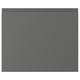 Grey VOXTORP cabinet door with sleek handle