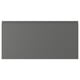 VOXTORP dark grey kitchen cabinet front with minimalist design and integrated handles.