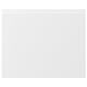 VOXTORP white matte drawer front, modern minimalist design, rectangular shape, integrated handles, plastic and particleboard material.