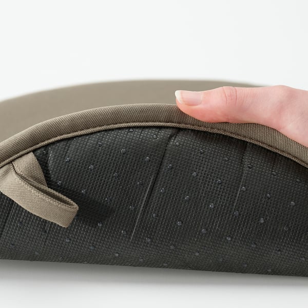 ÄNGSFRÄKEN Cojín, beige oscuro/int/ext, 36 cm