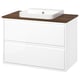 ÄNGSJÖN / BACKSJÖN Mueble de lavabo con cajones/lavabo